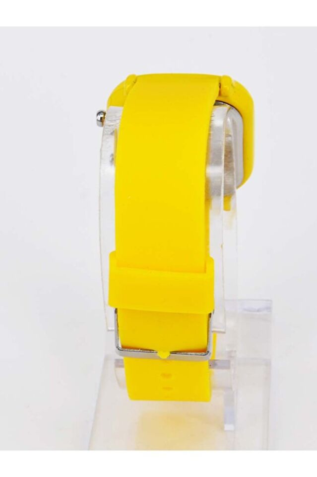 Çocuk Dijital LED Kol Saati Sarı Silikon İsimli Bileklik Kız Erkek Hediyelik Saat Seti