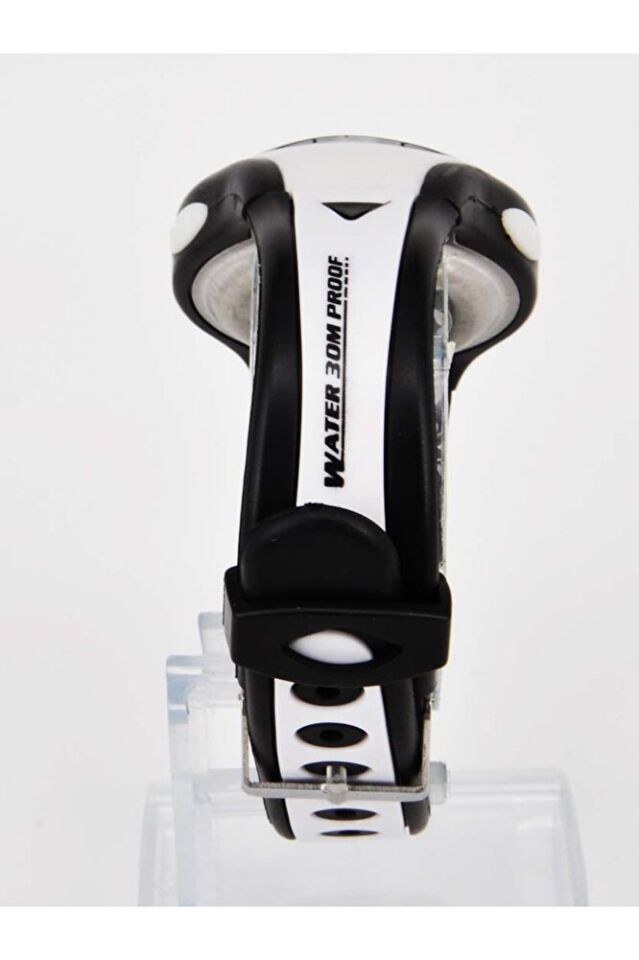 Çocuk Dijital Analog Kol Saati Siyah Beyaz Silikon İsimli Bileklik Erkek Kız Çocuk Saat Seti