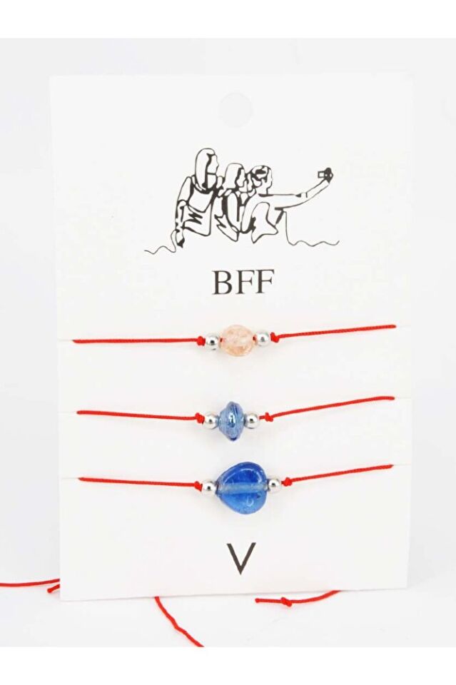 Arkadaş Bilekliği 3 Adet Renkli Dostluk Bilekliği (Fotoğraftakinden Farklı Renkler Gelebilir)