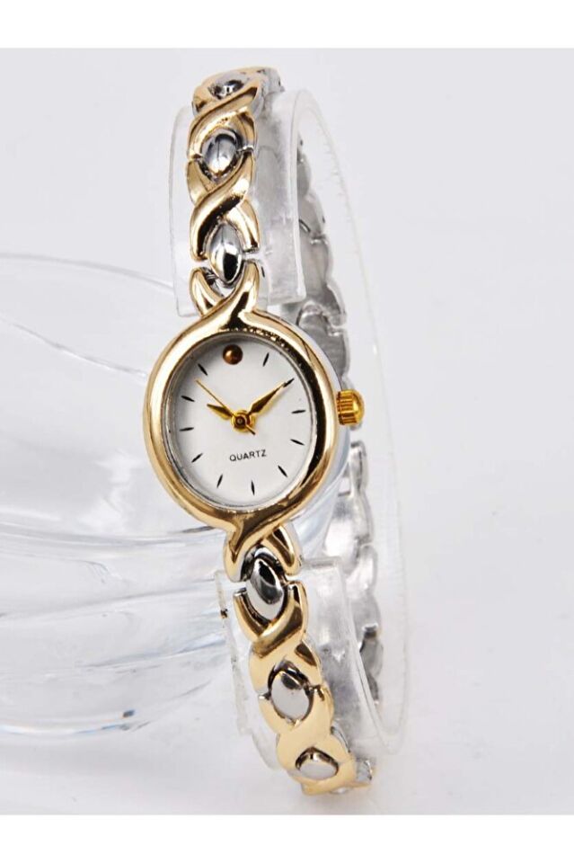 Gümüş & Altın Renk Şık Sade Yeni Sezon Genç Kız Zarif Şık Kadın Kol Saati
