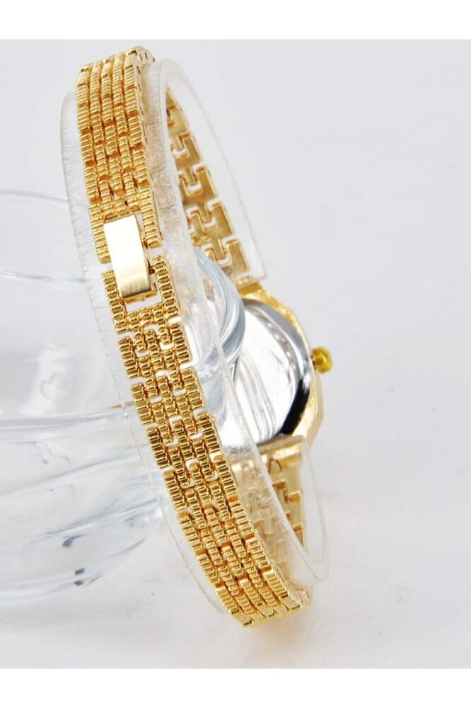 Altın Renk Kordon Beyaz Kadran Genç Kız Kadın Şık Zarif Analog Kol Saati