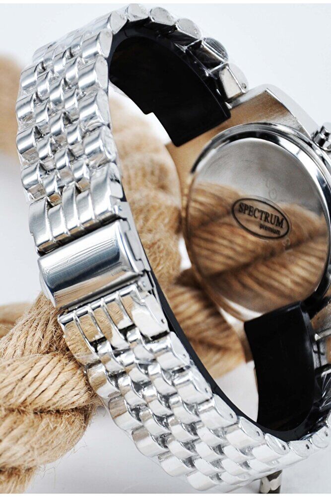 Gümüş Renk Siyah Kordon Roma Rakamlı Şık Sade Yeni Sezon Unisex Quartz Kol Saati