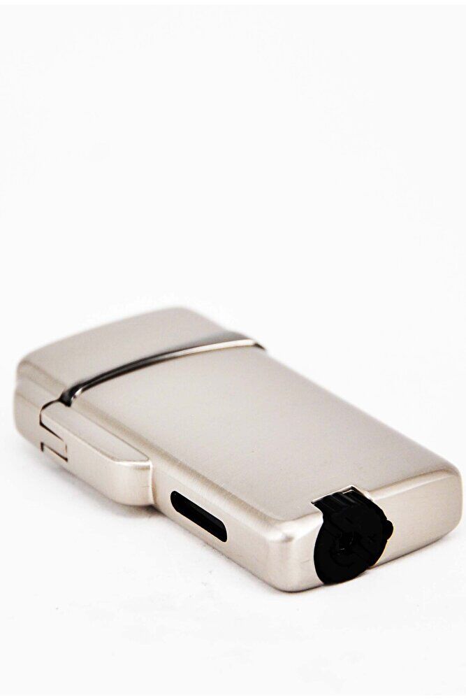 Füme Renk Klasik Hürmüzlü Şık Çakmak Klasik Doldurulabilir Şık Dayanıklı Hediye Çakmak Modeli