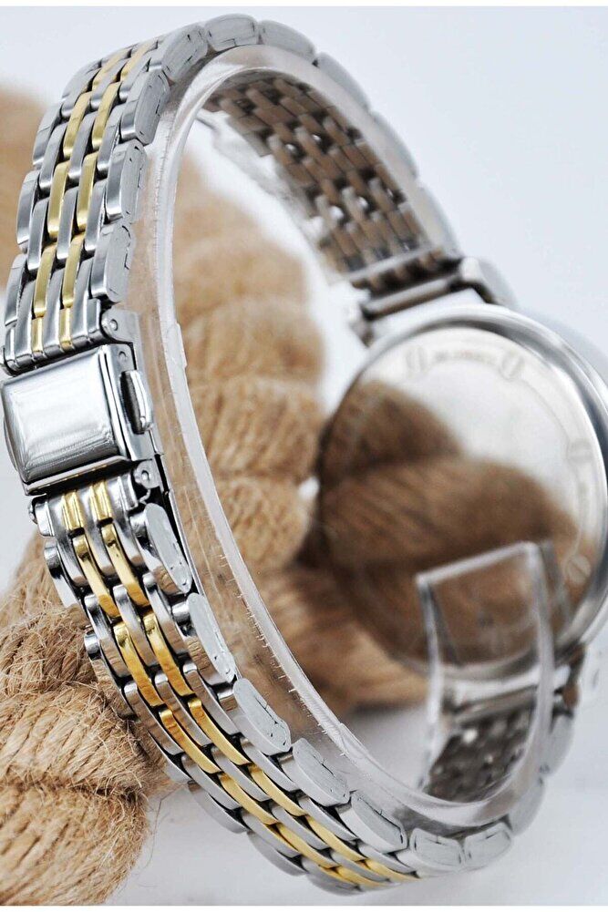 Gümüş Altın Renk Mavi Renk Kadran Yeni Sezon Kadın Şık Klasik Zarif Kol Saati