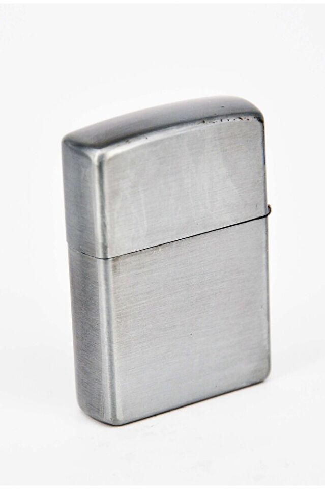 Gümüş Renk Benzinli Çakmak Şık Sade Tasarım SCA-002