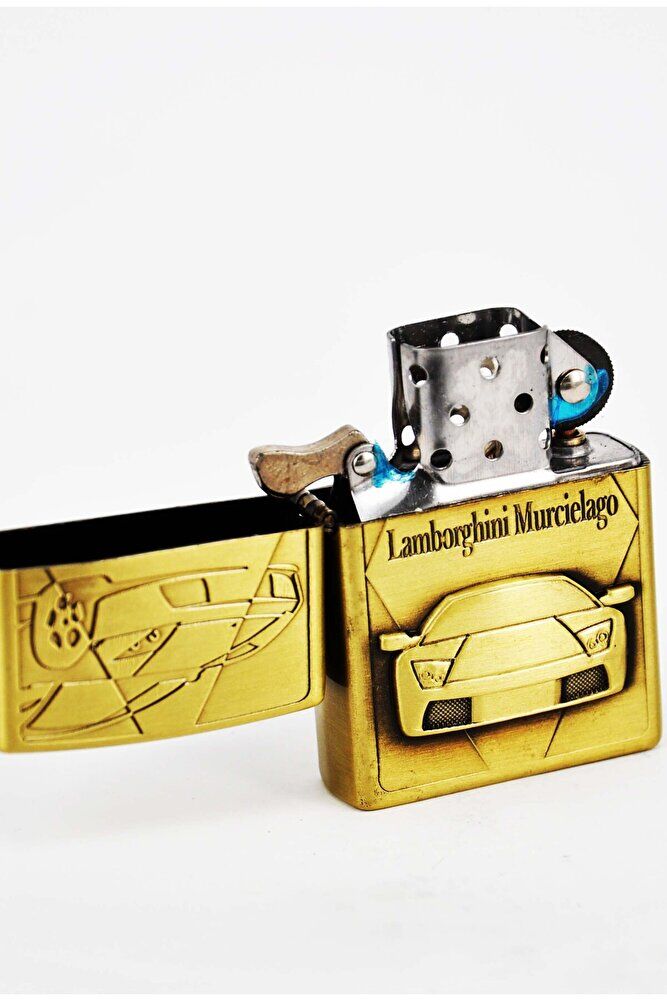 Logolu Bakır Renk Benzinli Çakmak SCA-011