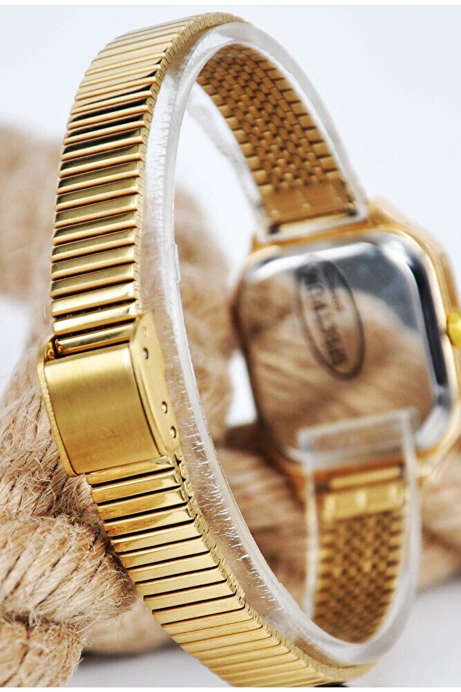 Gold Renk Roma Rakam Çelik Ayarlanabilir Kordon A Kalite Genç Kız Kadın Şık Zarif Kol Saati