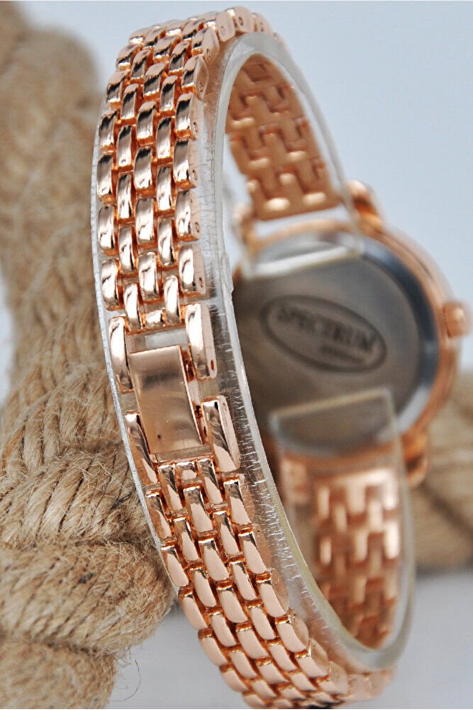 Rose Renk Beyaz Kadran Roma Rakam Minimal Genç Kız Analog Şık Zarif Günlük Kadın Kol Saati