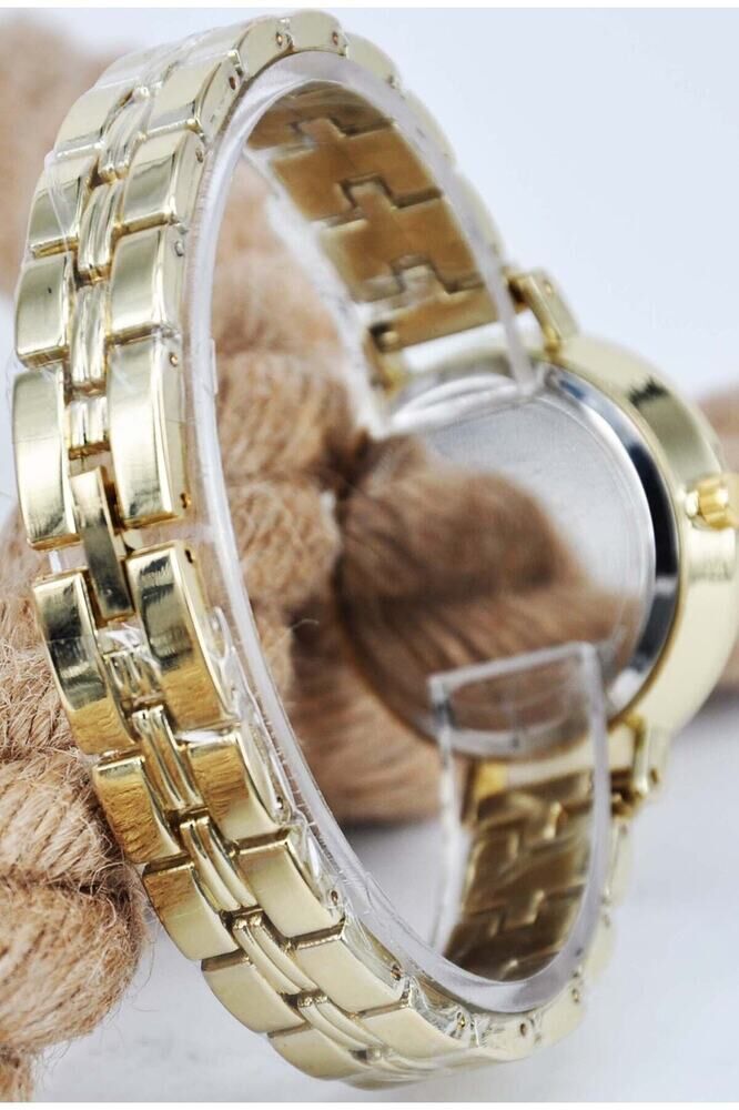 Gold Renk Kordonlu Yeni Tasarım Sezon Kadın Şık Klasik Zarif Analog Kol Saati