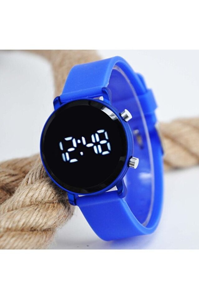 Sarı Lacivert Şirin Tasarım İki Adet Çocuk Kol Saati Su-481