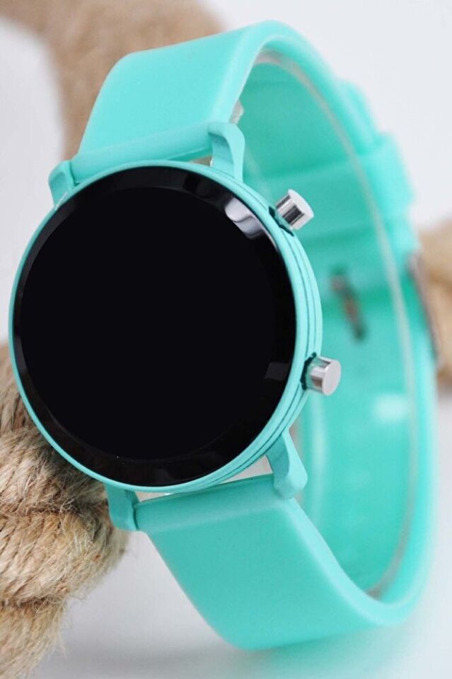 Mint LED Dijital Kol Saati Silikon Kordonlu Unisex Modern Spor Kadın Erkek Saat Şık Minimal Pro Yeni