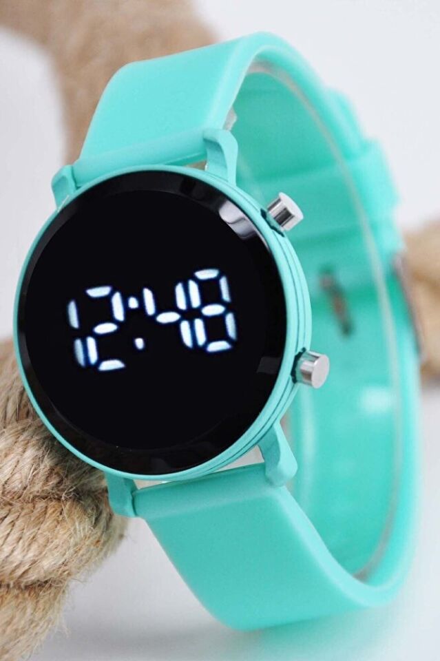 Mint LED Dijital Kol Saati Silikon Kordonlu Unisex Modern Spor Kadın Erkek Saat Şık Minimal Pro Yeni
